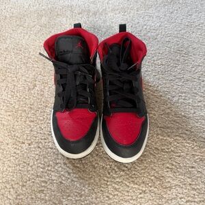 Nike Jordan Hi-Top Red and Black Sneakers